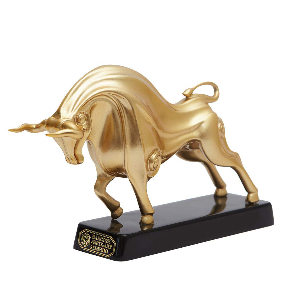 Abstract Bull Figurine