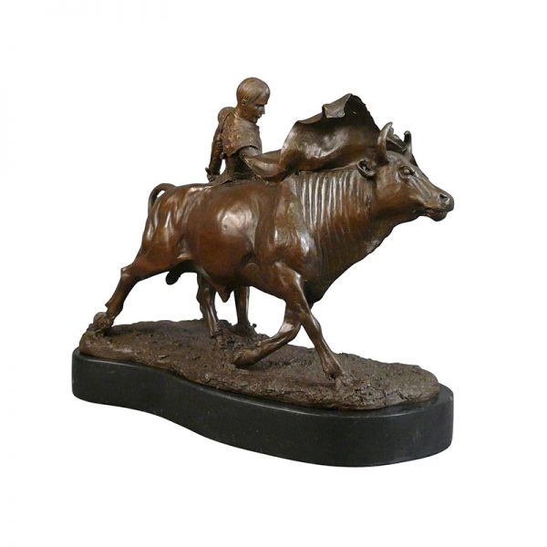 bronze matador statue