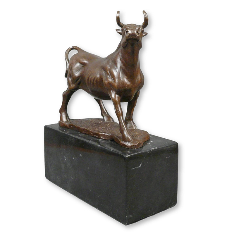 Metal Bull Figurine