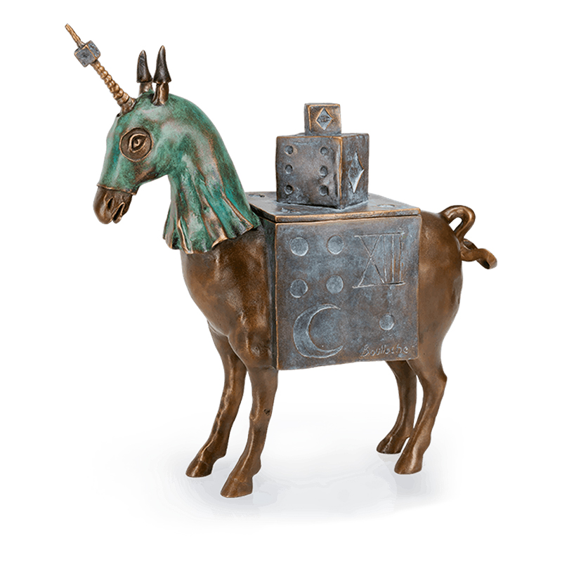 Bronze Unicorn Statue