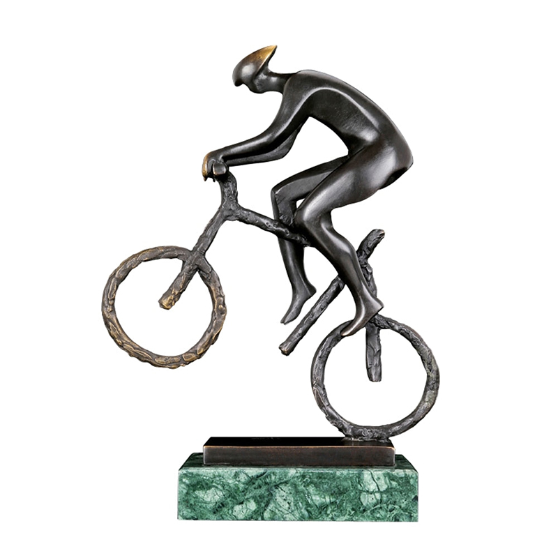 Bronze Cyclist Sculpture