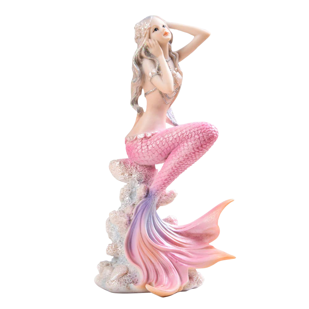 Painted Mermaid Statues