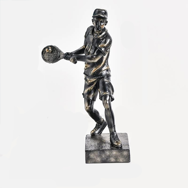 tennis player statue
