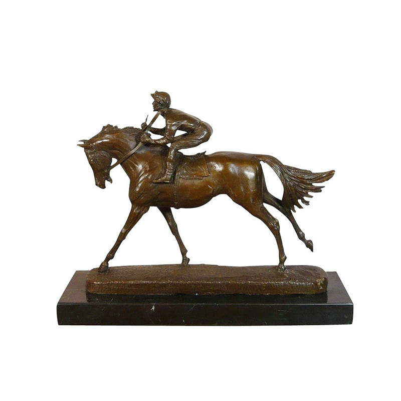 Jockey on Horse Statue