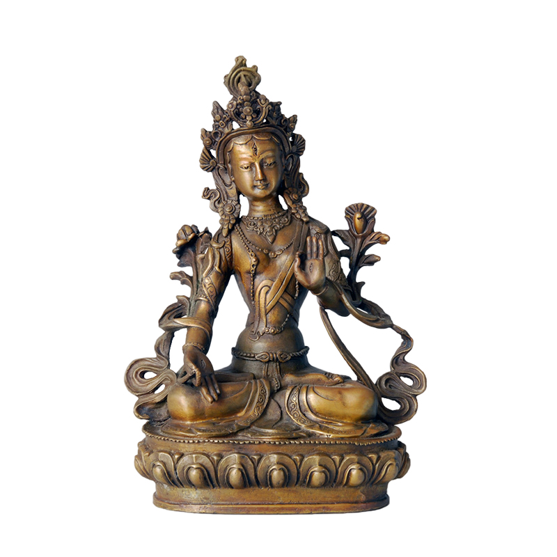 Green Tara Bronze Statue