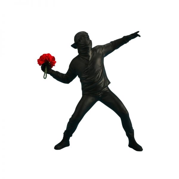 Banksy Flower Thrower Statue