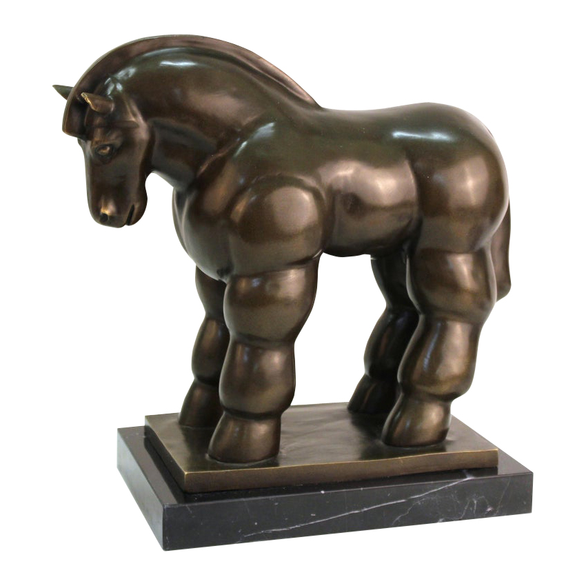 Botero Horse Sculpture