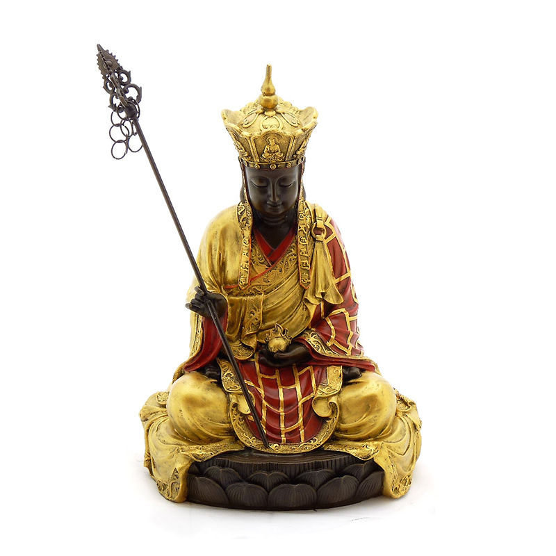 Meditating Monk Statue