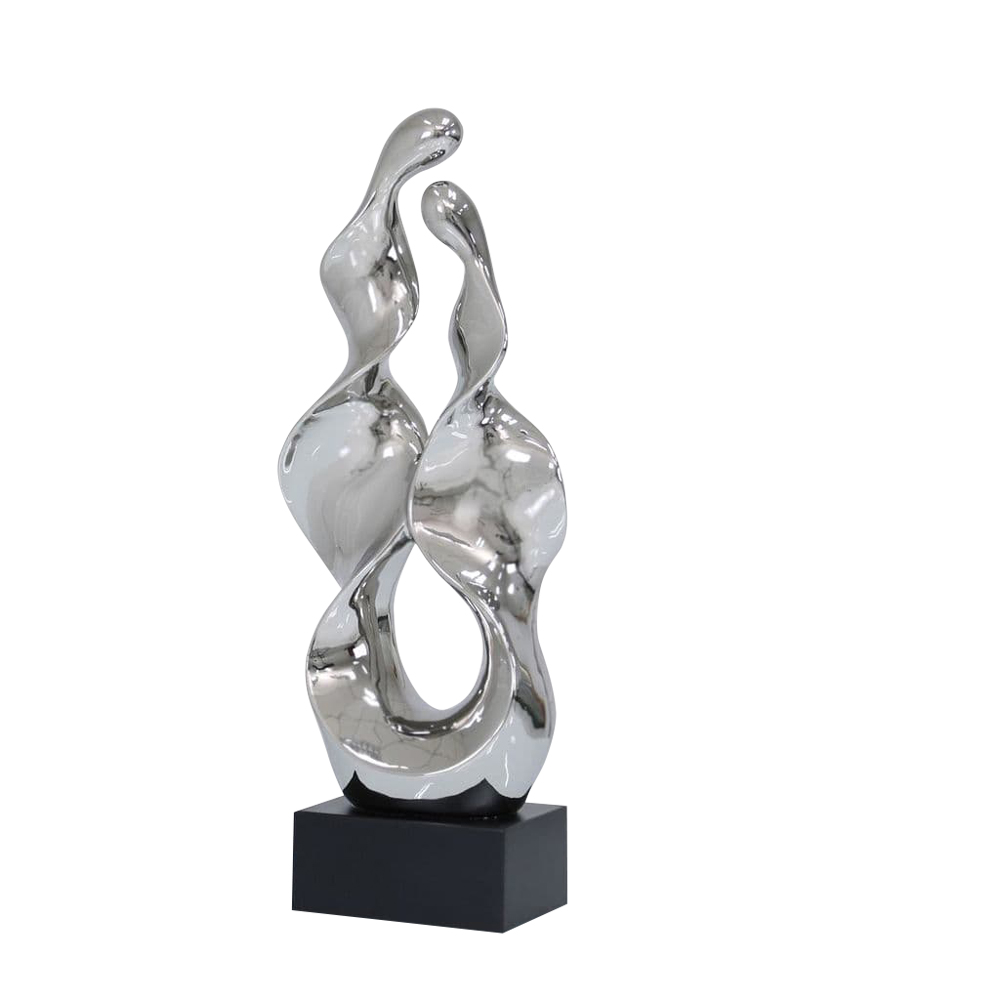 Abstract Silver Sculpture