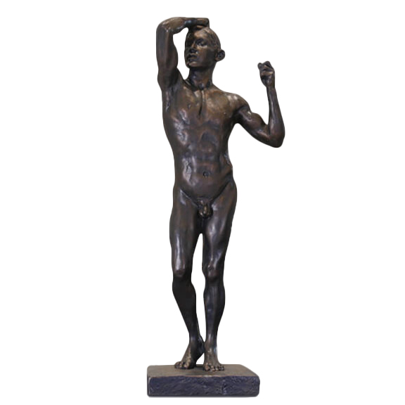 rodin bronze nude man