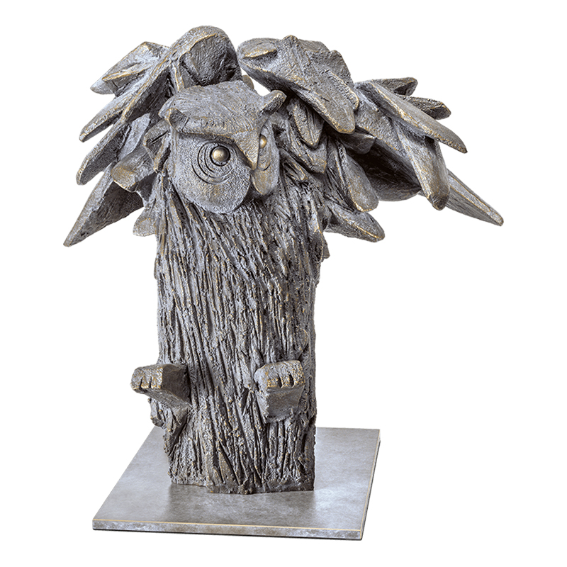 modern owl sculpture