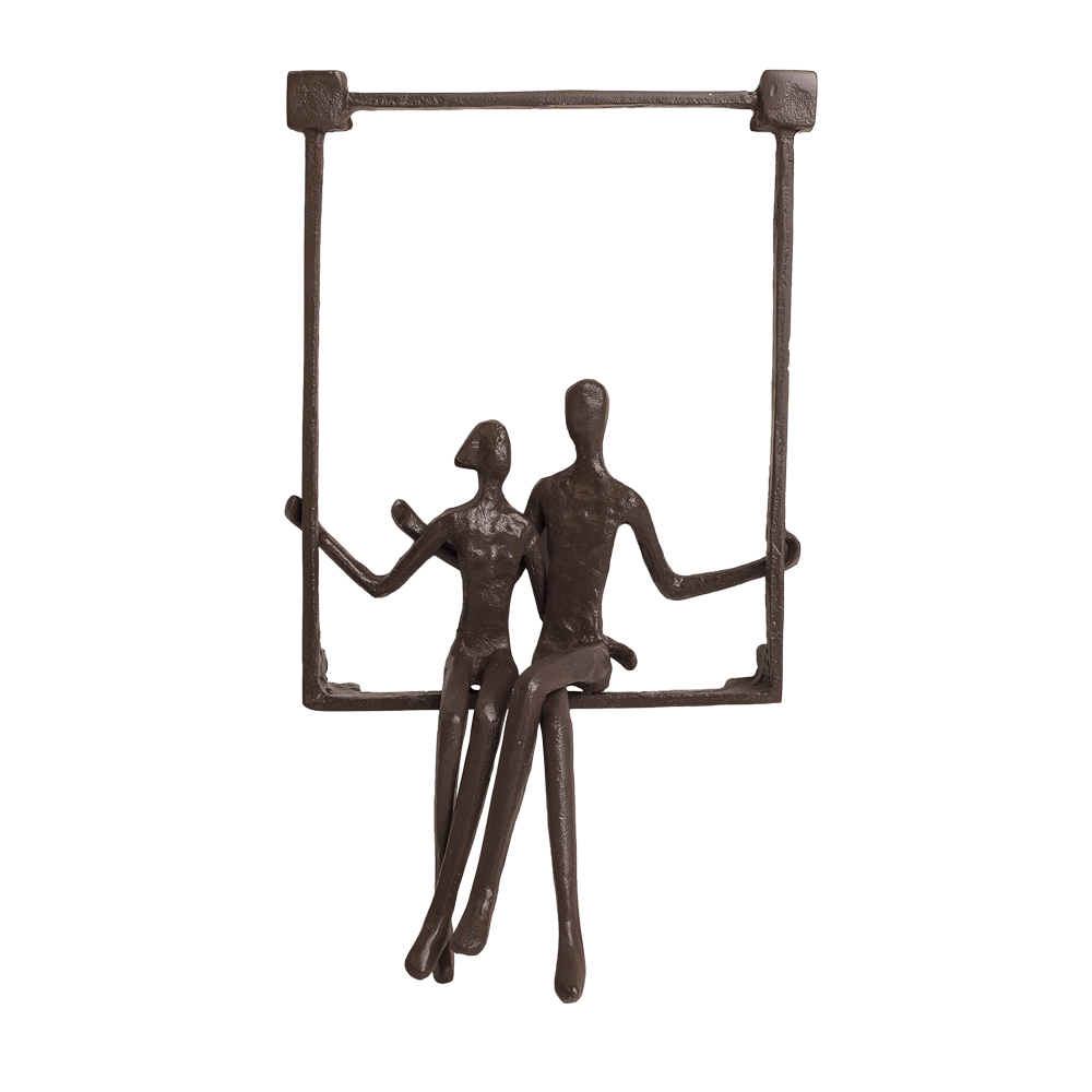 Metal Couple Sculpture