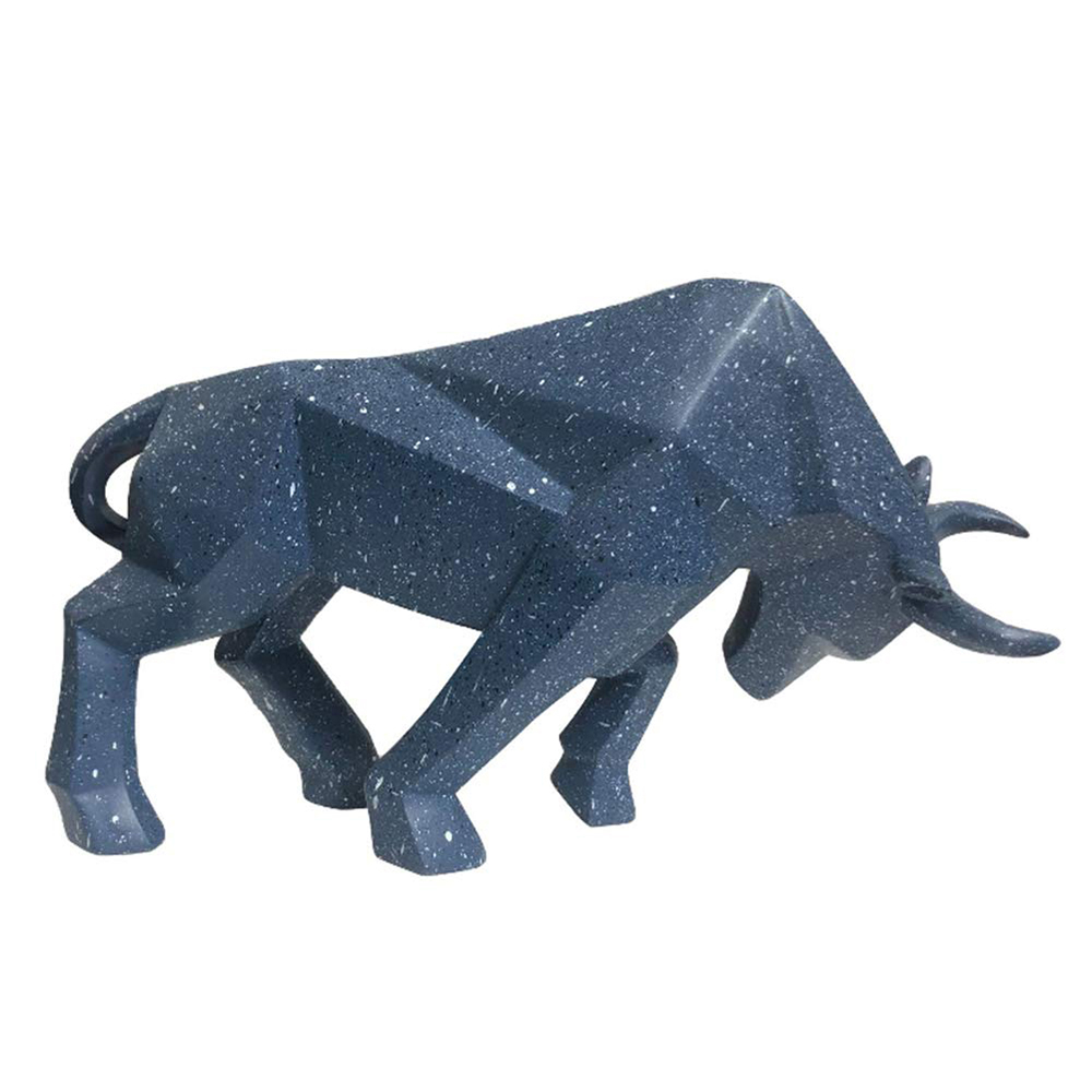 Geometric Bull Sculpture