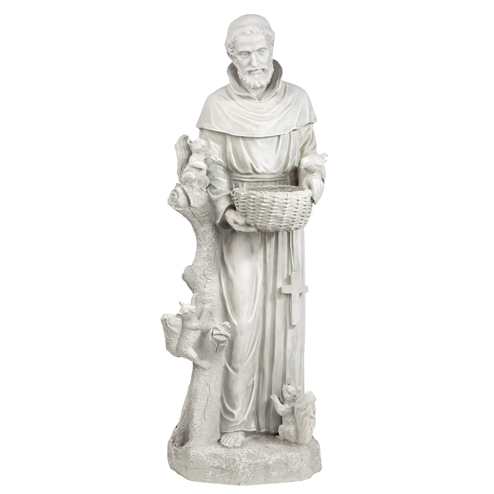 St Francis Bird Feeder Statue