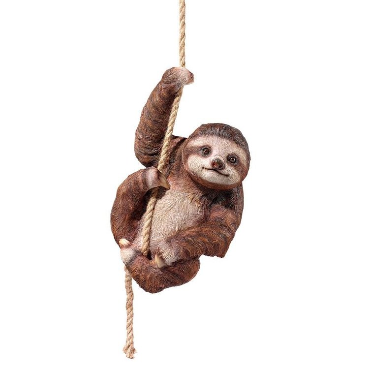 Hanging Sloth Garden Statue