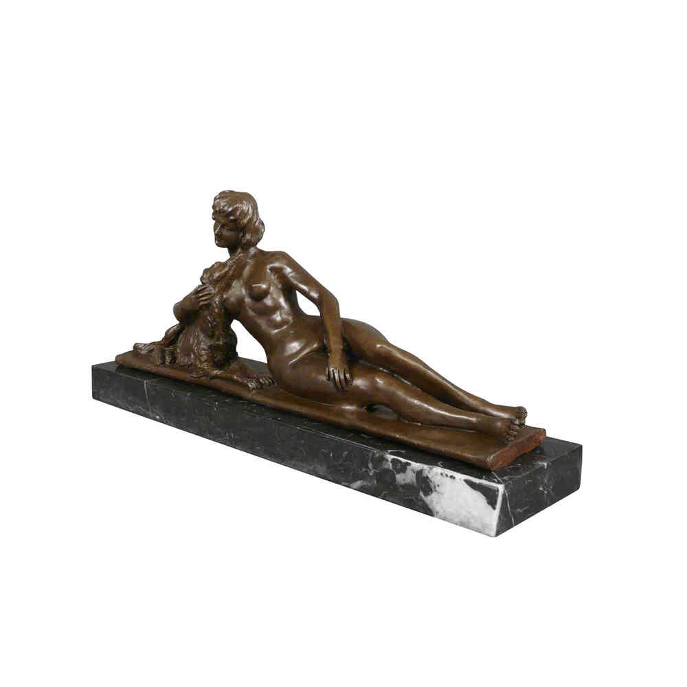 Bronze Nude Woman Statue