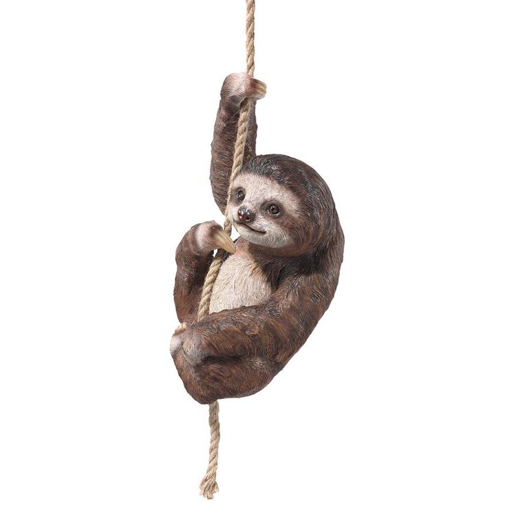 Hanging Sloth Garden Statue