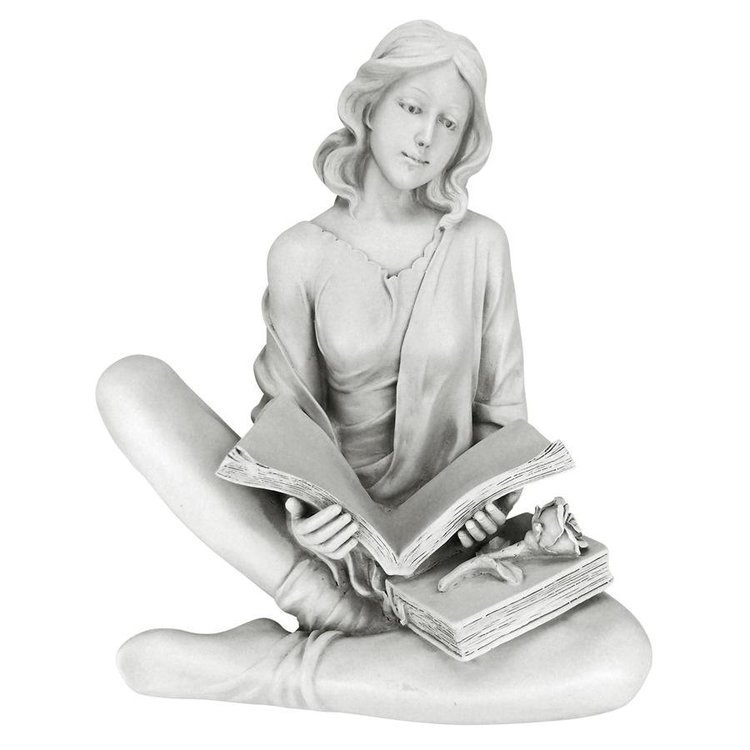 Reading Girl Garden Statue