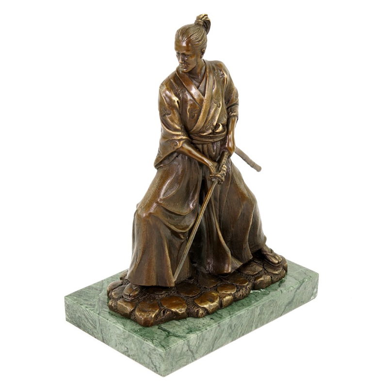 Bronze Samurai Figurines
