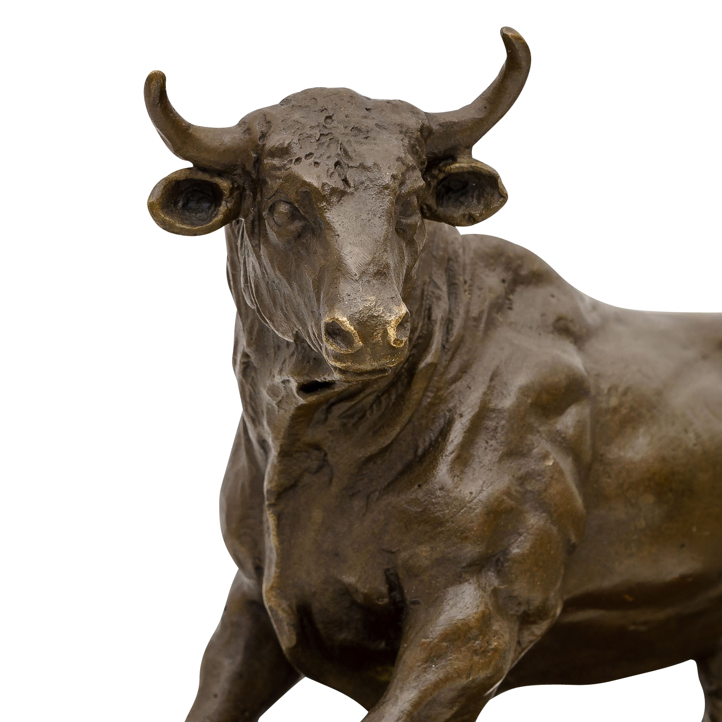 Brass Bull Statue For Sale