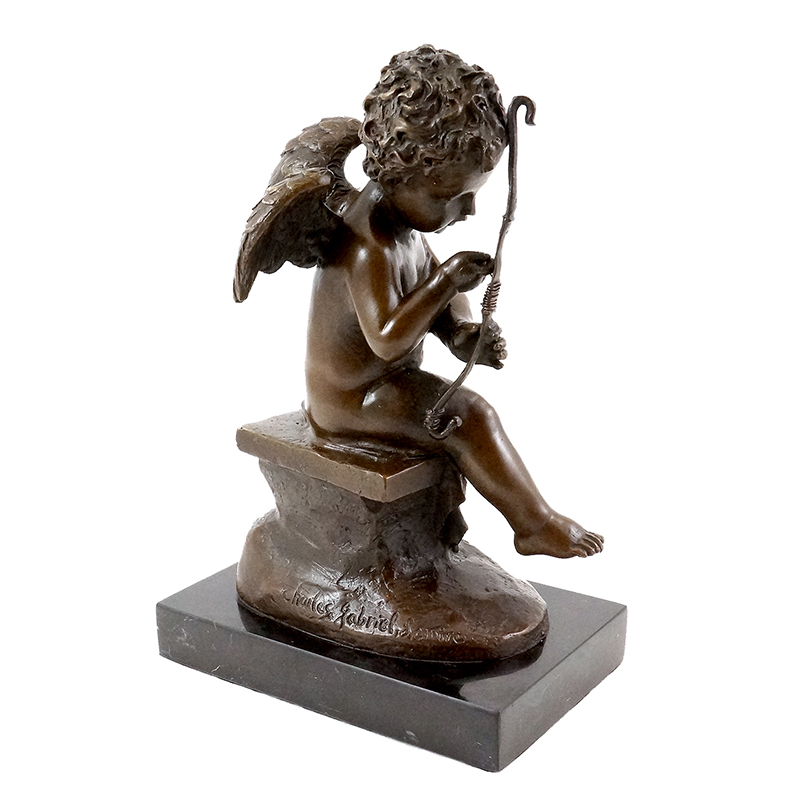 Bronze Cupid Sculpture