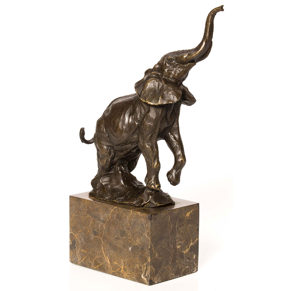 Small Brass Elephant Statue