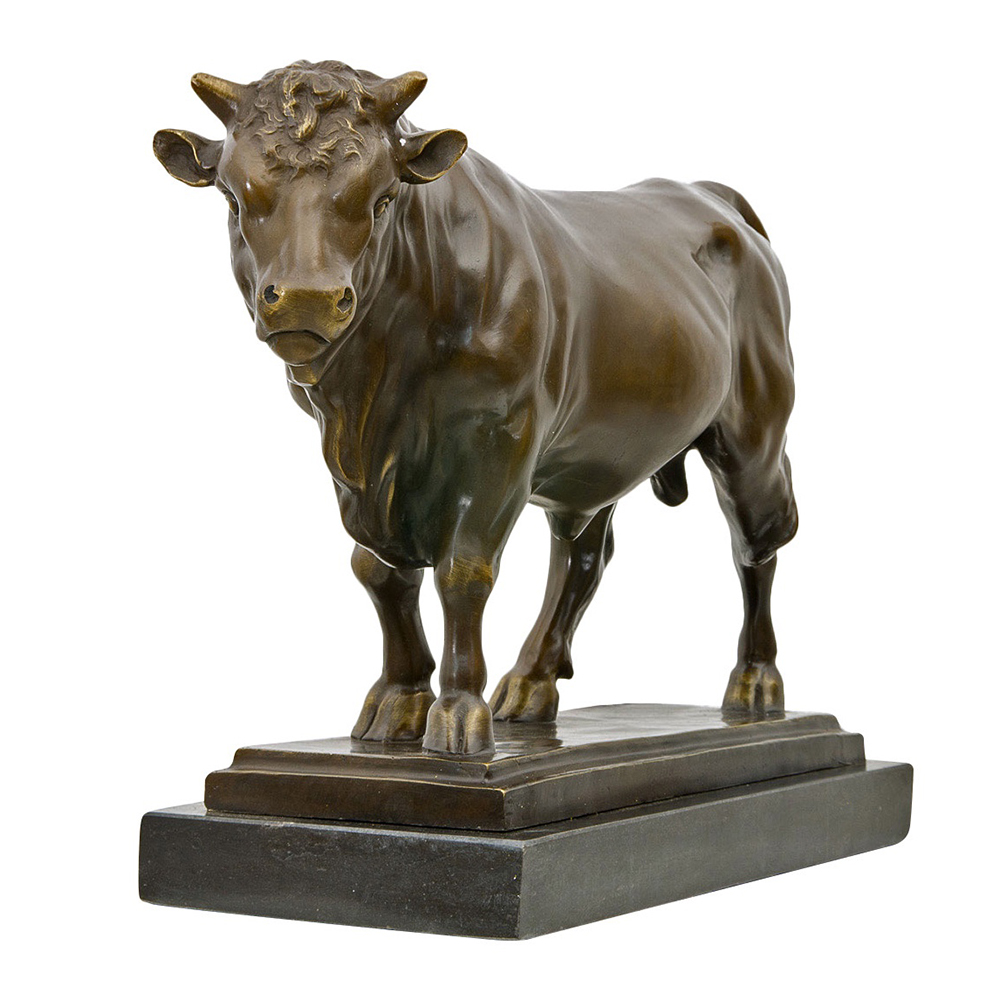 Copper Bull Statue