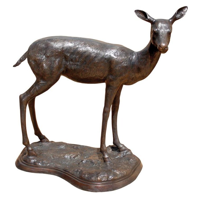 Doe And Fawn Garden Statue