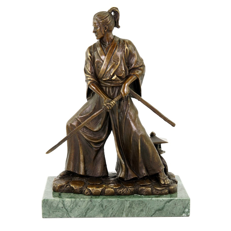 Bronze Samurai Figurines