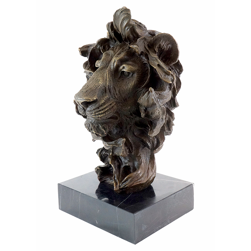 Lion Head Sculpture