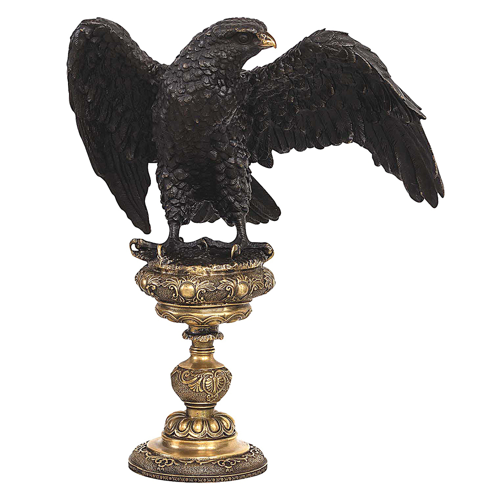 Antique Bronze Eagle Statue