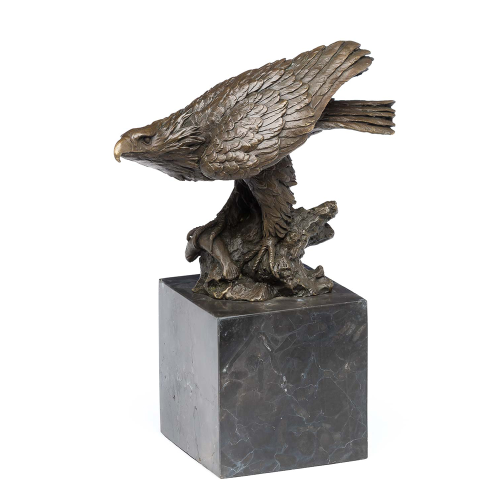 Bronze Eagle Sculpture