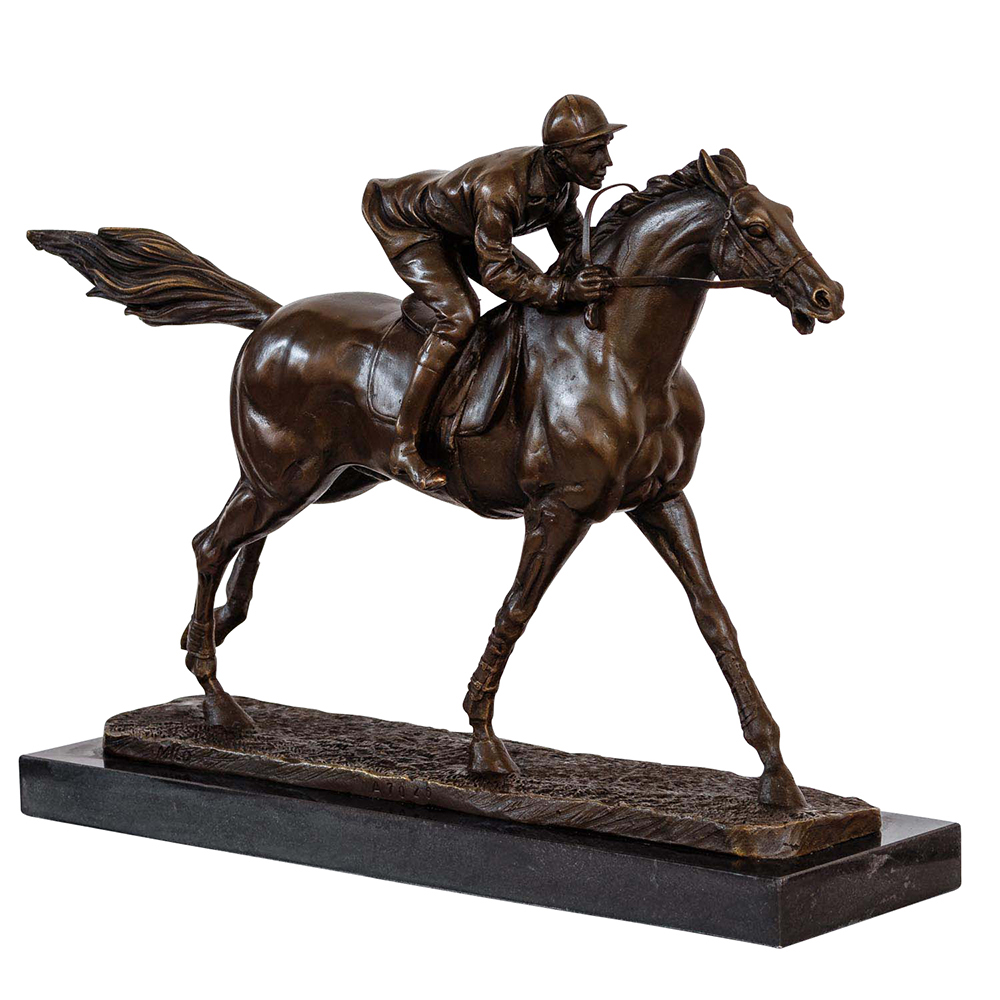 Bronze Horse Racing Sculpture