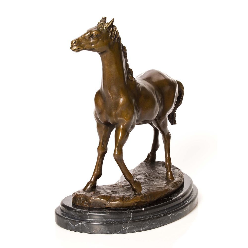 Vintage Bronze Horse Statue