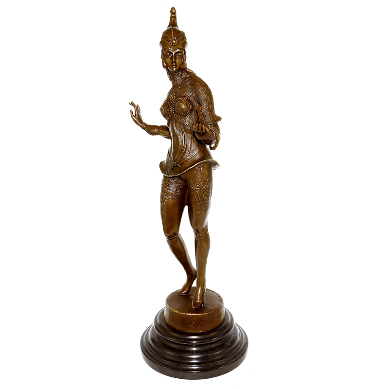 Bronze Art Deco Lady Figurines