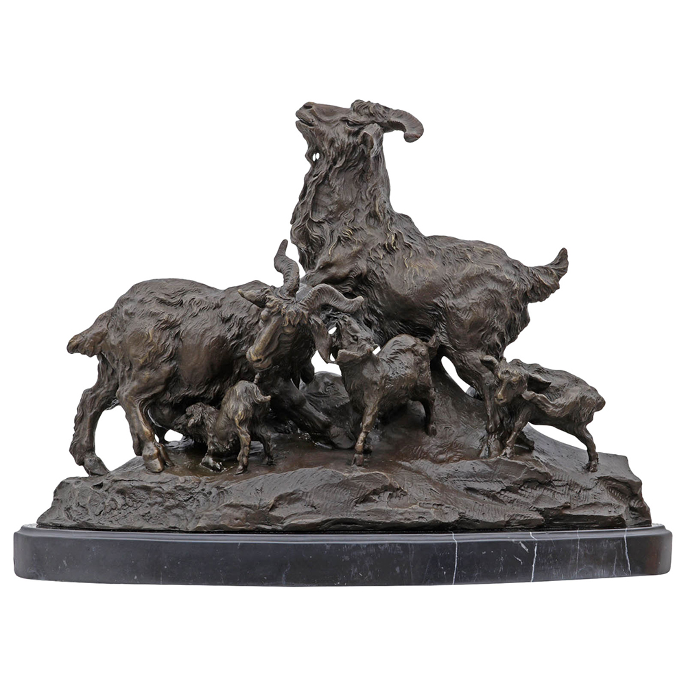 Bronze Sheep Sculpture