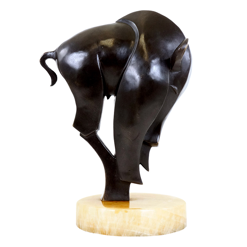 Abstract Bull Sculpture