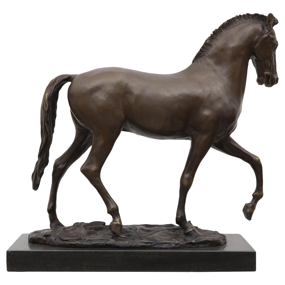 Antique Brass Horse Statue