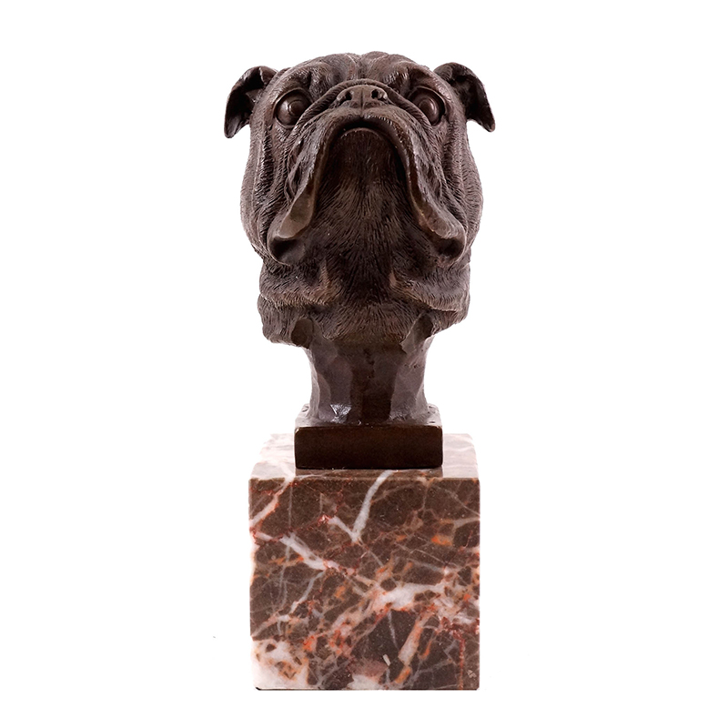 Dog Head Sculpture