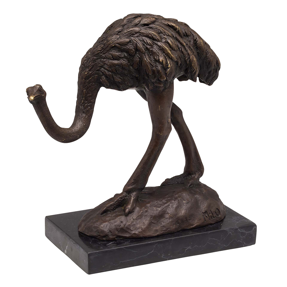 Bronze Ostrich Sculpture