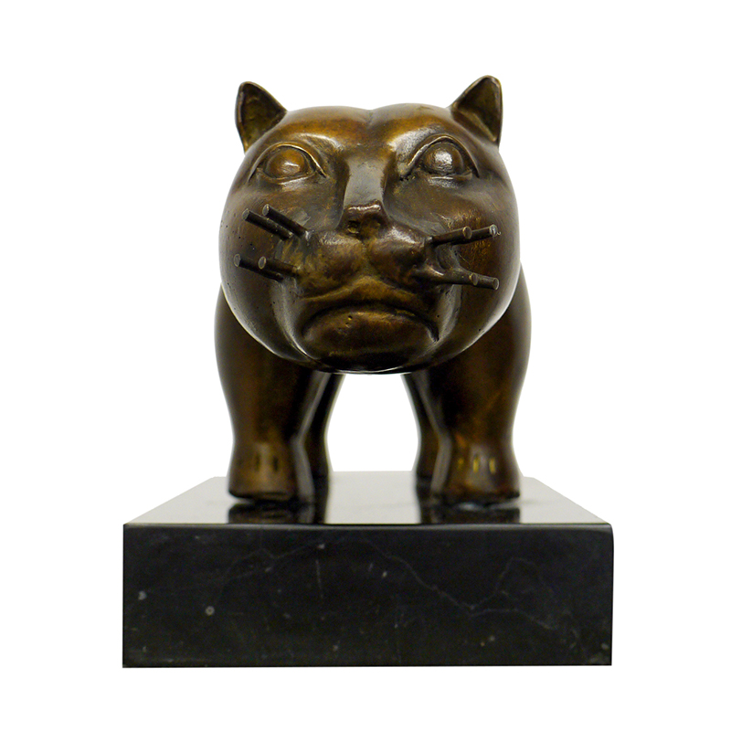 Botero Cat Sculpture