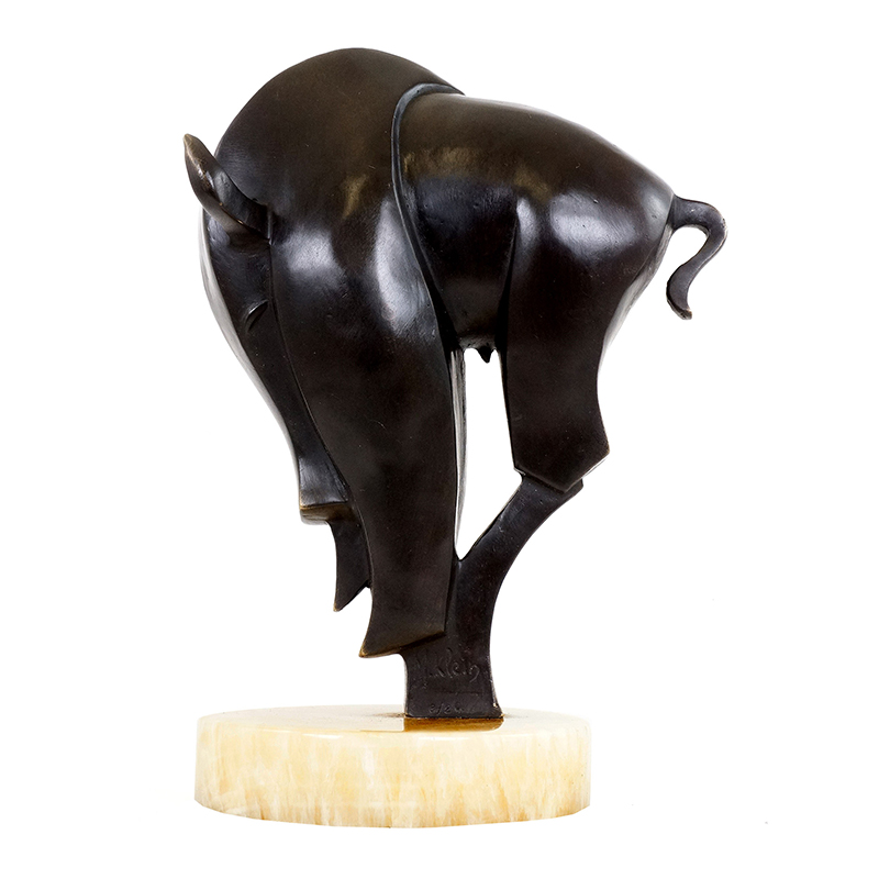 Abstract Bull Sculpture