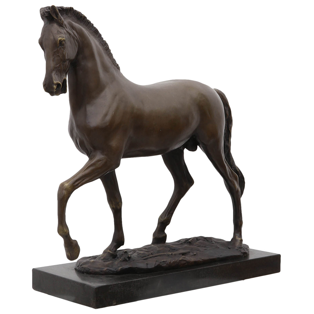 Aantique Brass Horse Statue