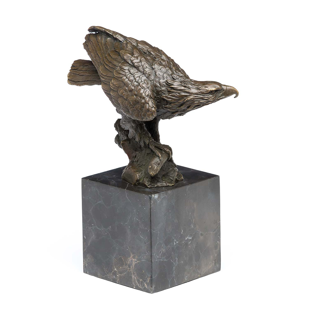 Bronze Eagle Sculpture