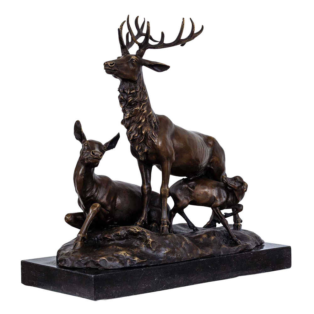 Deer Family Sculpture