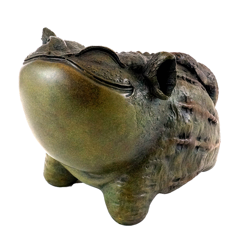 Bronze Toad Sculpture
