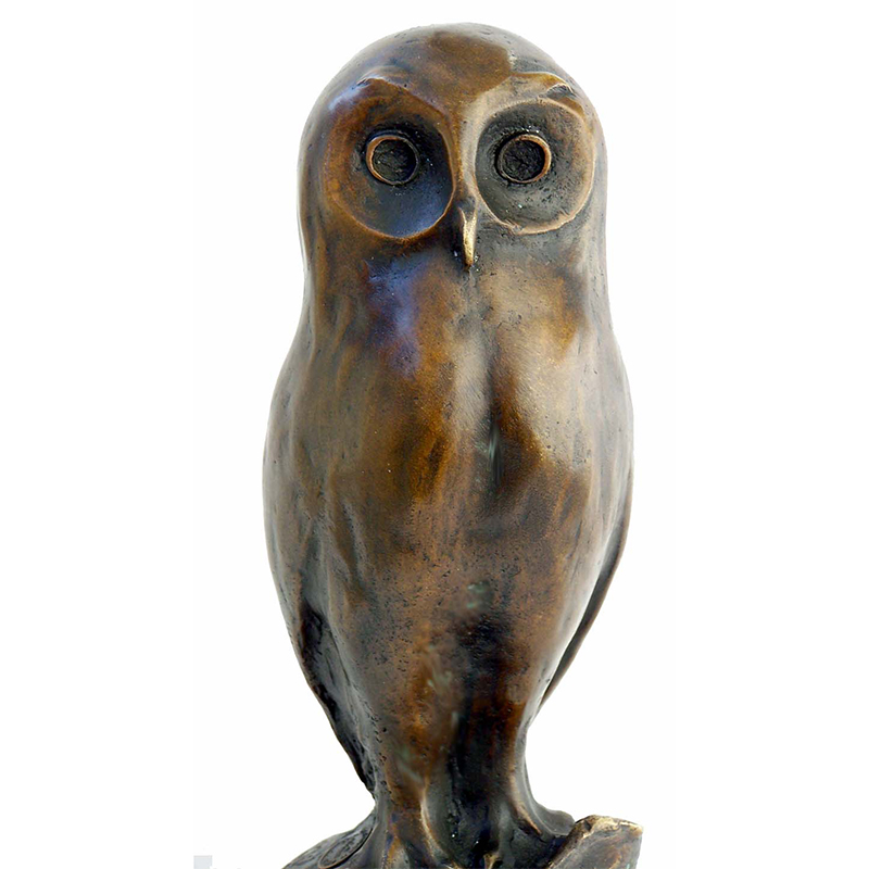 Bronze Owl Sculpture