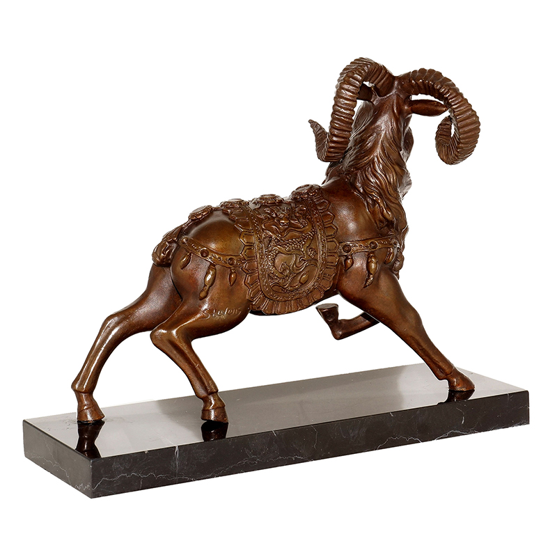 bronze ram statue