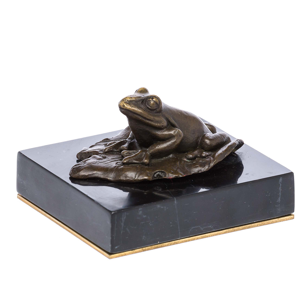 Frog On Lily Pad Sculpture