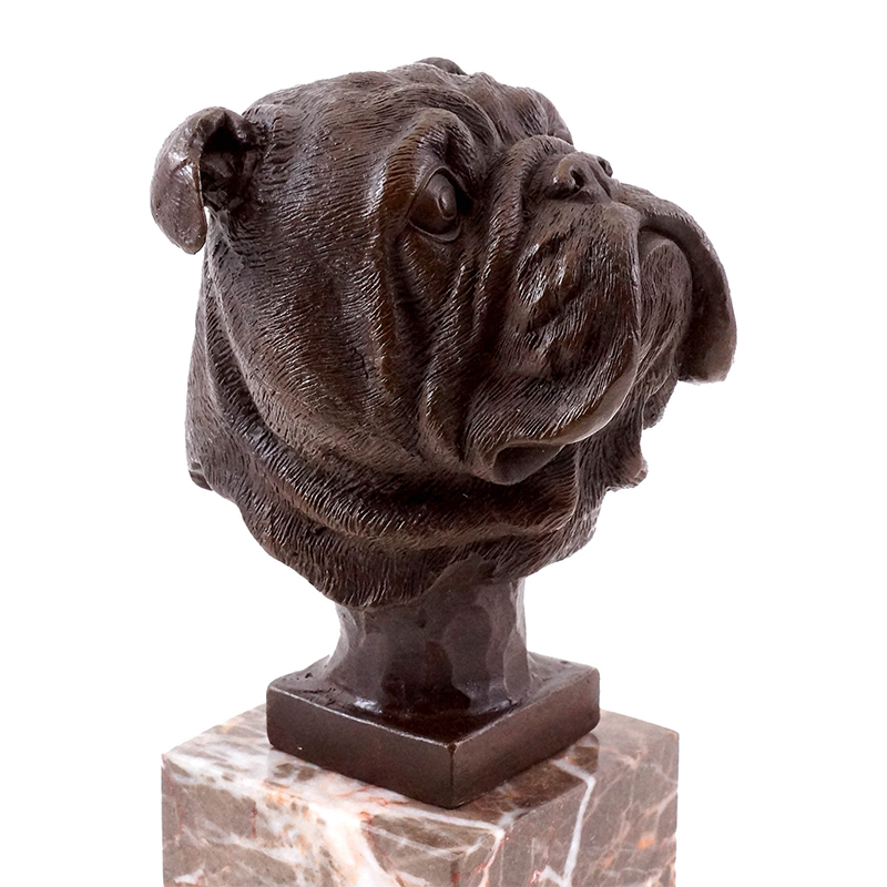 Dog Head Sculpture